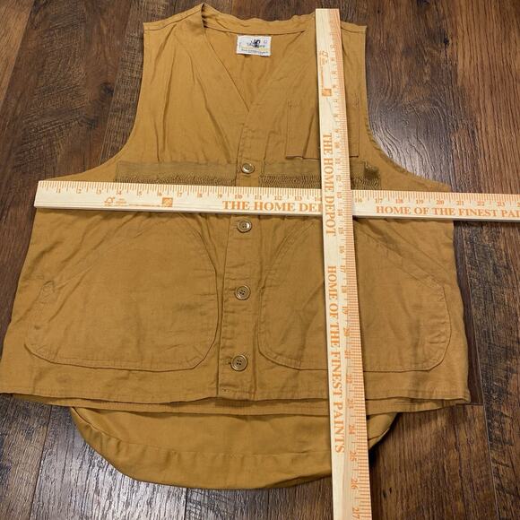 Vintage Black Sheep Japan Hunting Vest Tan - Rubber lined Game Pocket - Picture 3 of 5